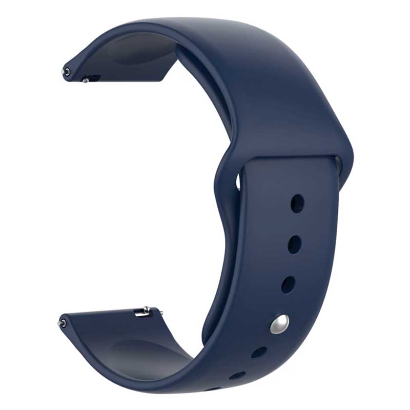 

Ремешок для Amazfit Bip/Bip Lite/GTR 42mm/GTS, 20 мм, застежка pin-and-tuck (темно-синий), Bip