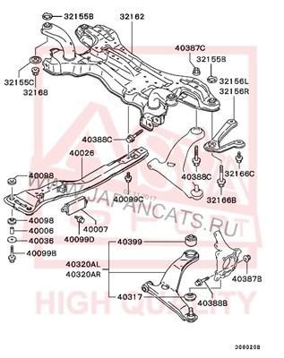 Шаровая Опора Mitsubishi Grandis Na4w/Na8w 2003-2009 Febest арт. 0420-NA4  - купить