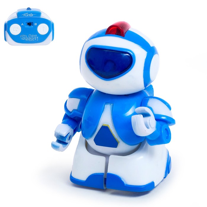 Робот радиоуправляемый Минибот, световые эффекты, цвет синий