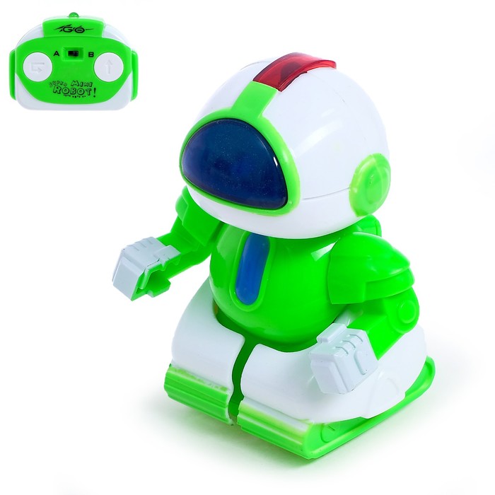 Робот радиоуправляемый Минибот, световые эффекты, цвет зелёный