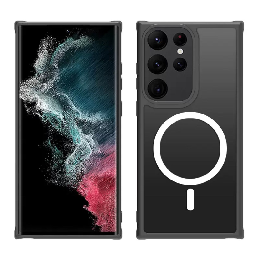 

Чехол Creative Case для Samsung S22 Ultra магнитный, совместимый с MagSafe противоударный, Черный, Samsung S22 Ultra