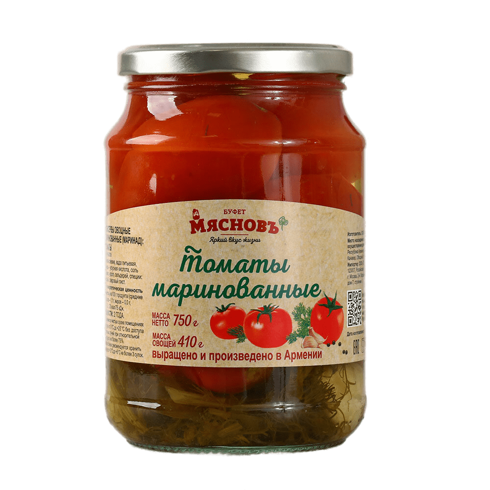 

Томаты МясновЪ БУФЕТ маринованные 750 г
