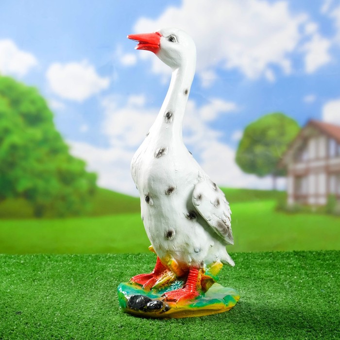 

Садовая фигурка Хорошие сувениры Гусь станина 48 см, Разноцветный, Гусь станина