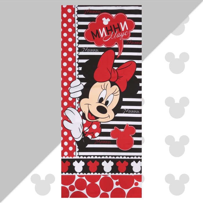 фото Полотенце "минни маус" 60х140 см, 100% хлопок 160гр/м2 disney