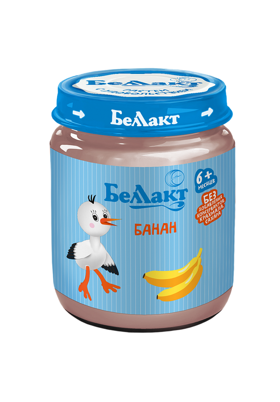 

Пюре Беллакт банановое 100гр. 1 шт., из банана