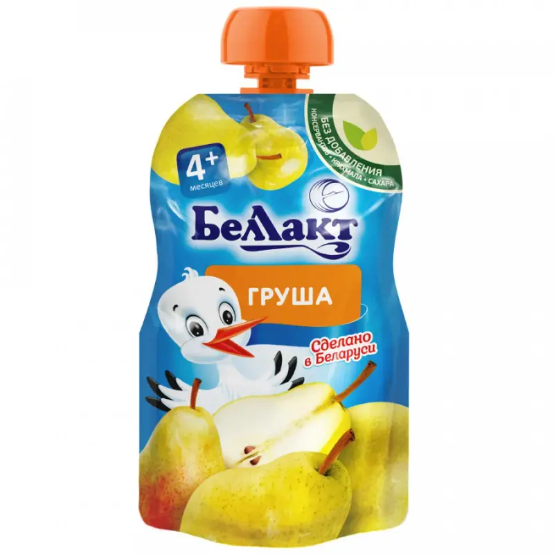 

Пюре Беллакт из груш 90гр. 1 шт., из груш пауч