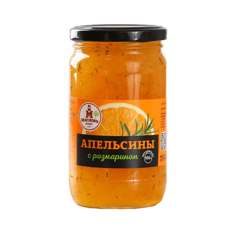 

Апельсин дробленый с розмарином и сахаром МясновЪ БУФЕТ 450 г