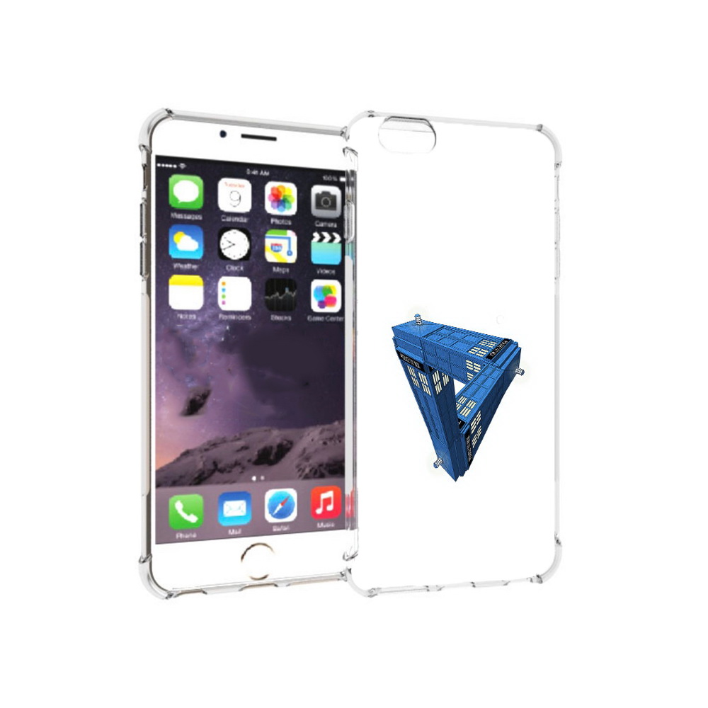 

Чехол MyPads Tocco для Apple iPhone 6 Plus головолока абстракция, Прозрачный, Tocco