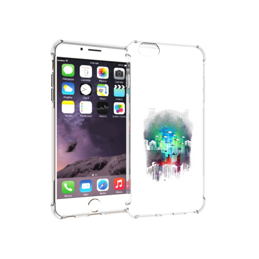 

Чехол MyPads Tocco для Apple iPhone 6 Plus город в свечении, Прозрачный, Tocco