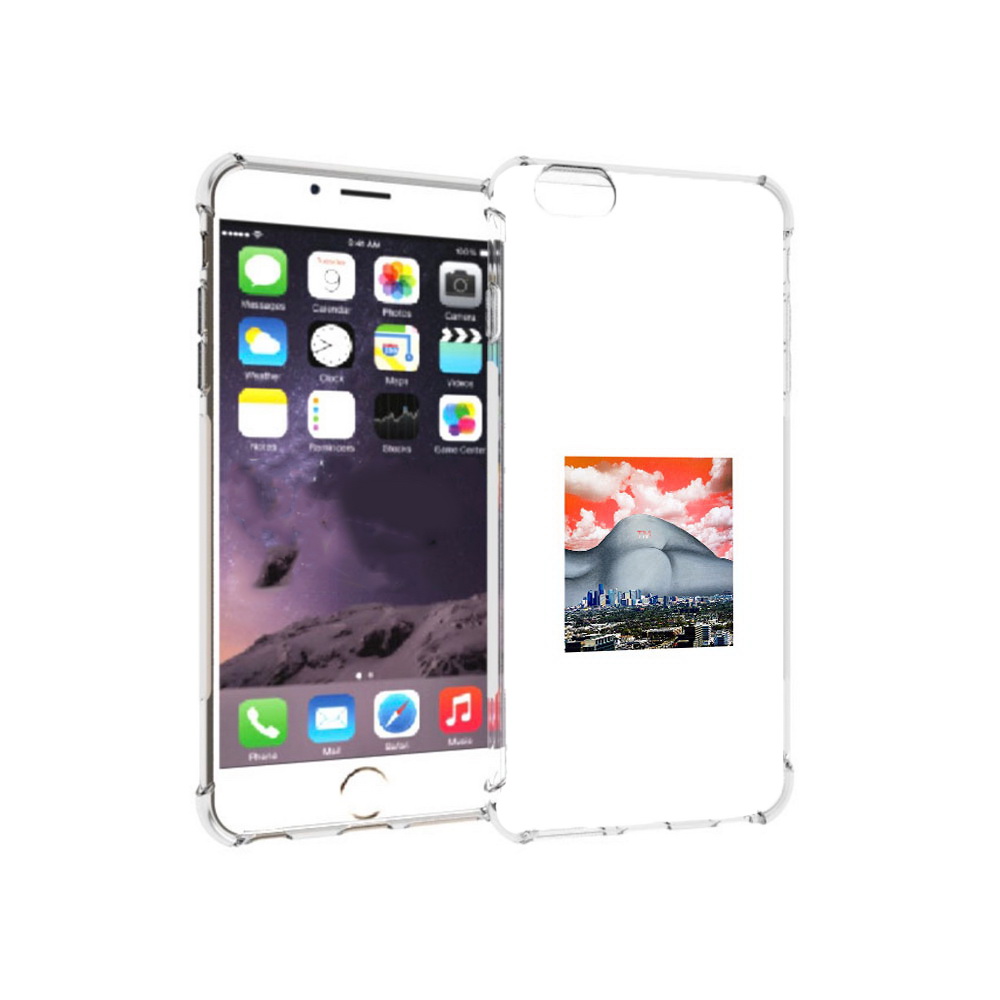 

Чехол MyPads Tocco для Apple iPhone 6 Plus город с девушкой на фоне, Прозрачный, Tocco