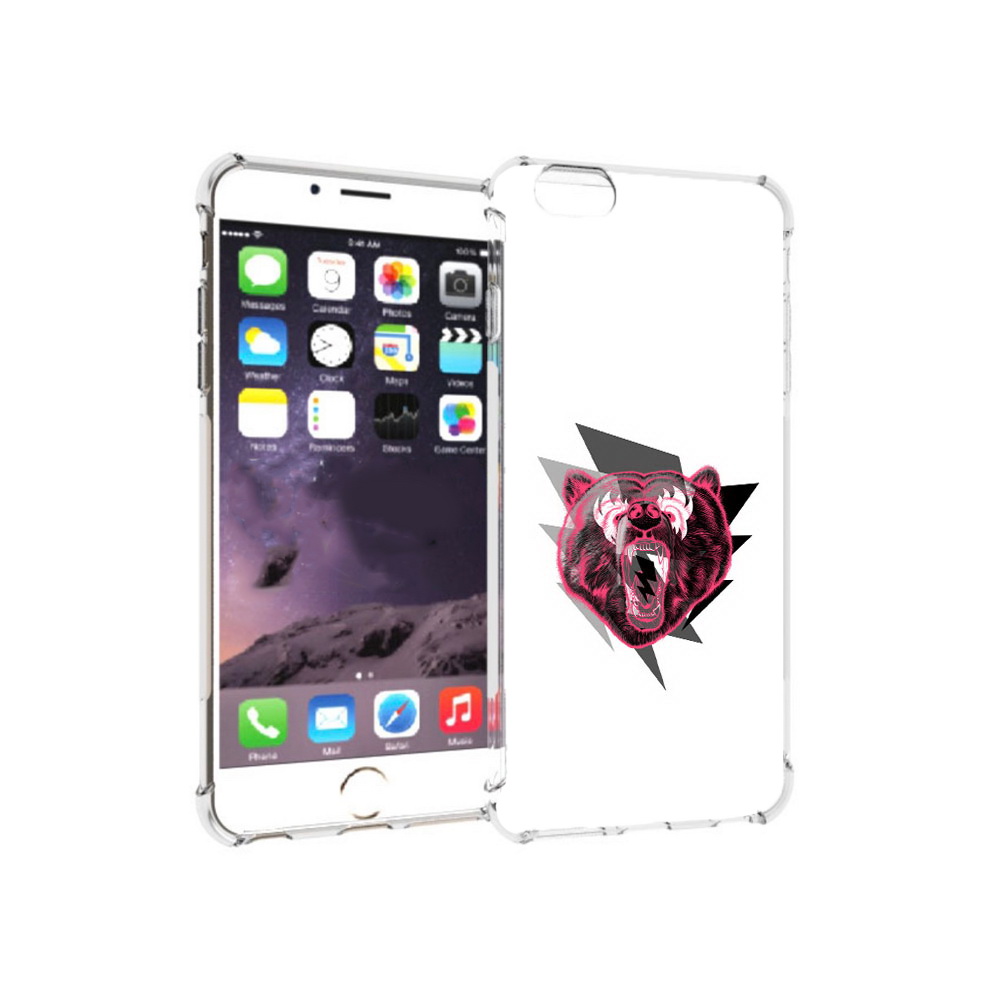 

Чехол MyPads Tocco для Apple iPhone 6 Plus грозовой медведь, Прозрачный, Tocco