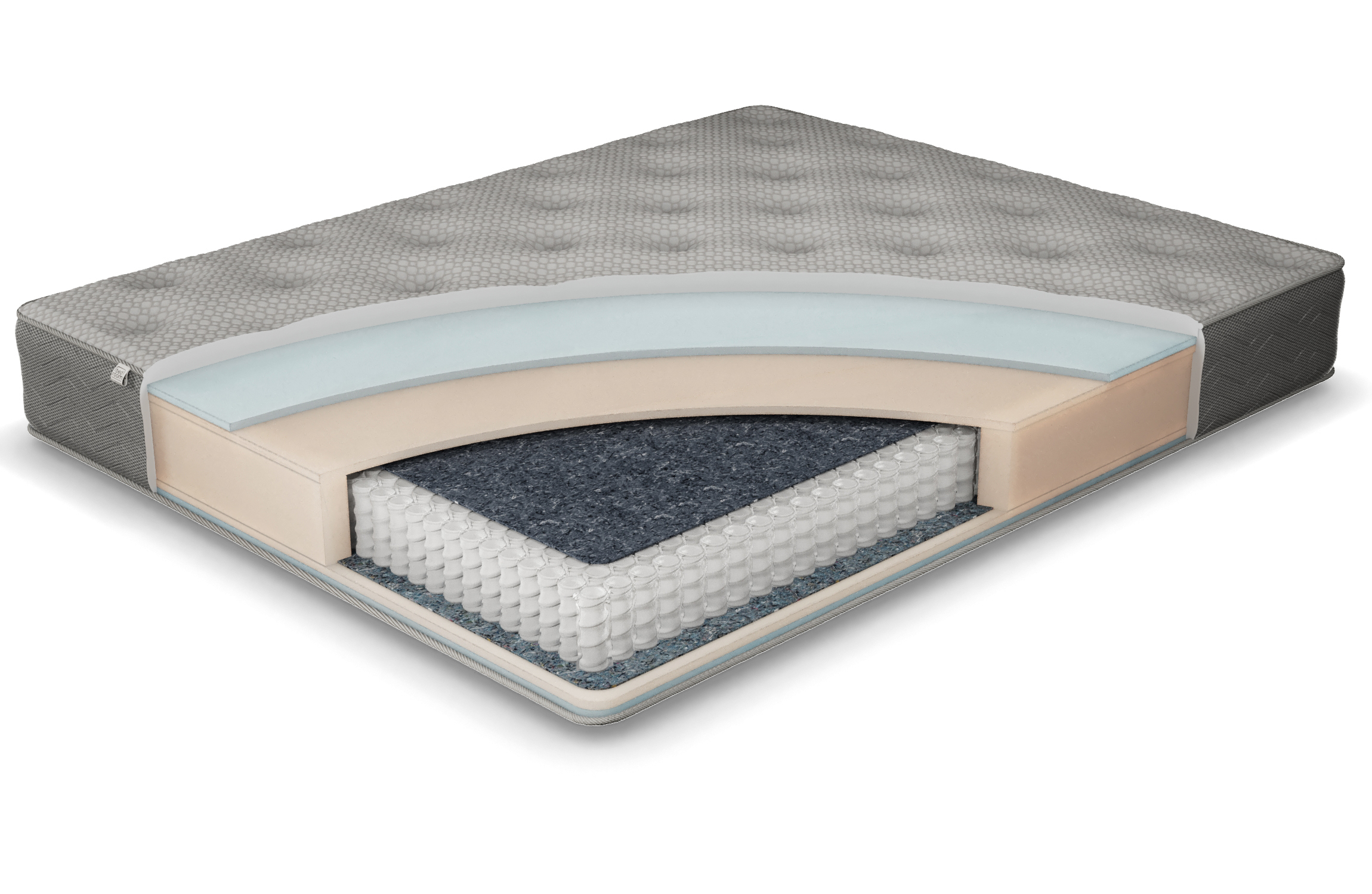 

Матрас ортопедический AH!DIVAH RHAPSODY 140х200 см,высота 28 см, средняя жесткость, Серый, Music Sleep