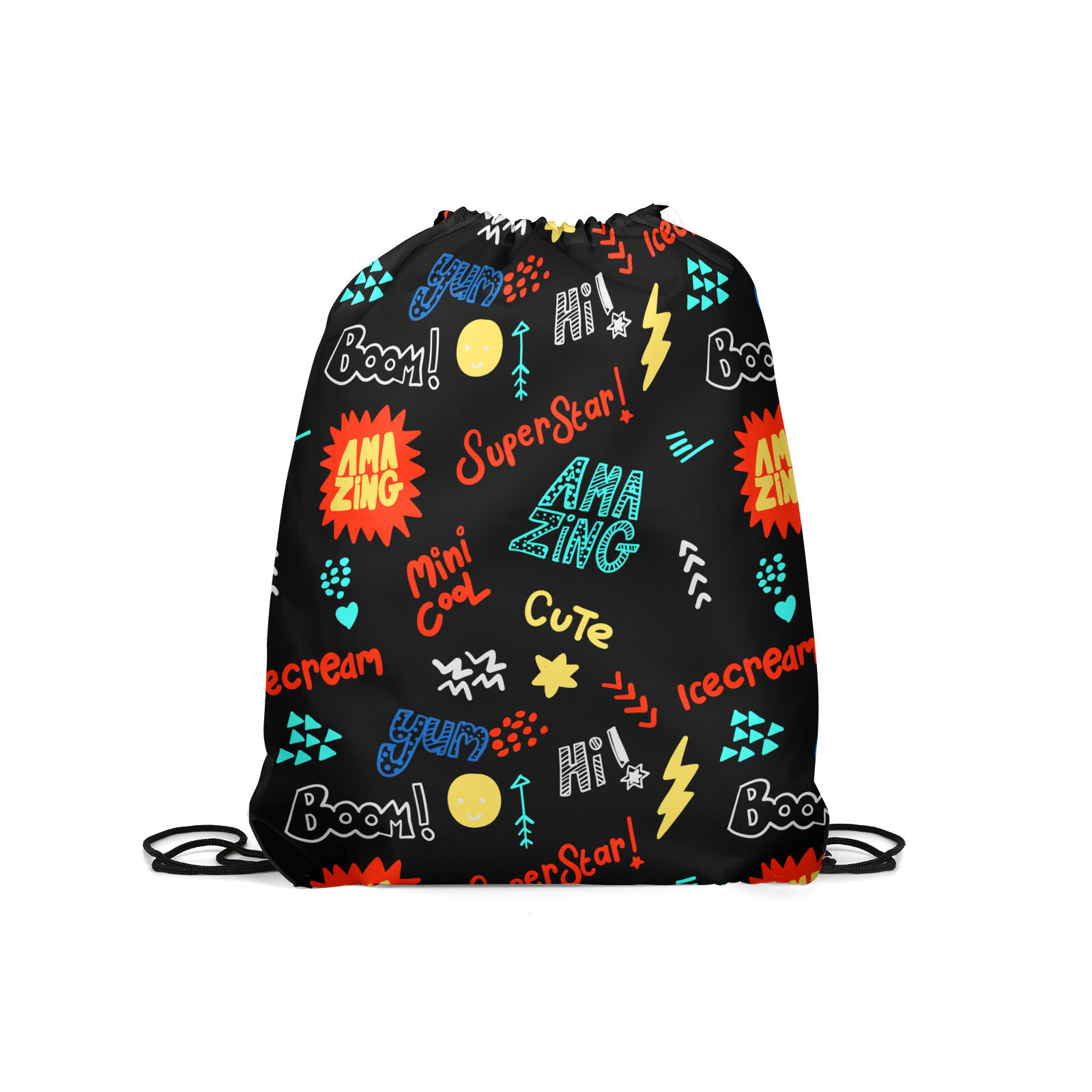 

Мешок для обуви унисекс Gorolla DrawstringBackpack 467 черный, 42х35 см, DrawstringBackpack 467