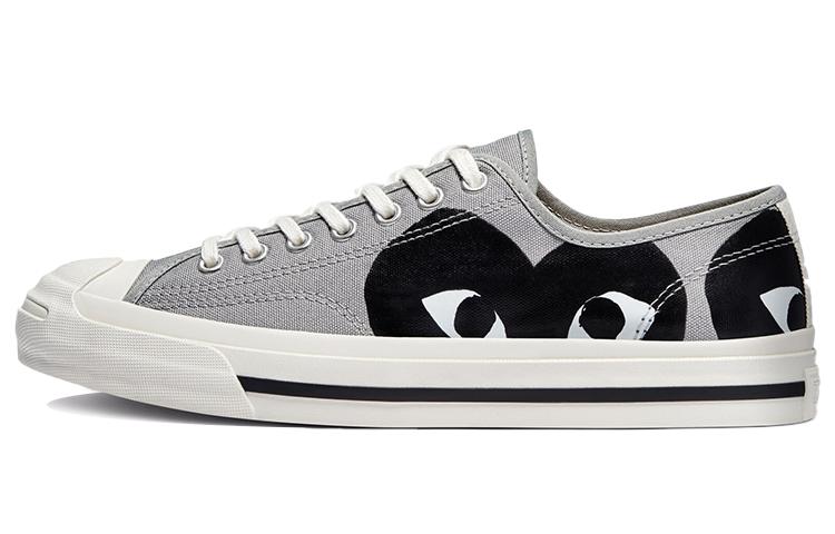 

Кеды унисекс Converse Comme des Garcons Play Jack Purcell серые 35 EU, Серый, Comme des Garcons Play x Converse Jack Purcell