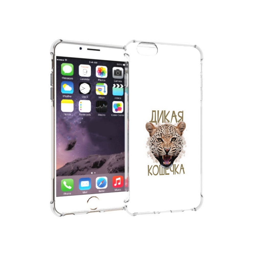 

Чехол MyPads Tocco для Apple iPhone 6 Plus дикая кошечка, Прозрачный, Tocco