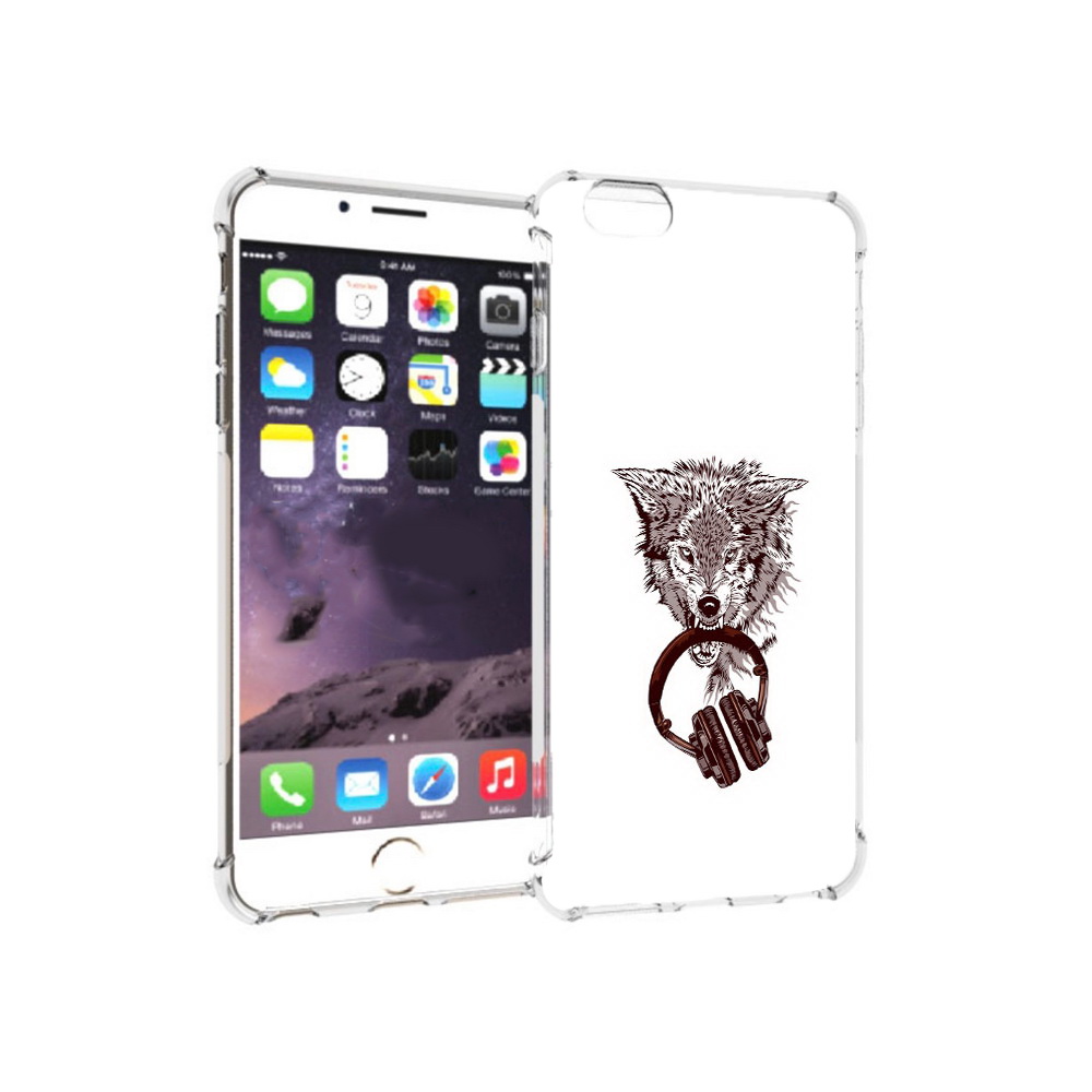 

Чехол MyPads Tocco для Apple iPhone 6 Plus дикий волк, Прозрачный, Tocco
