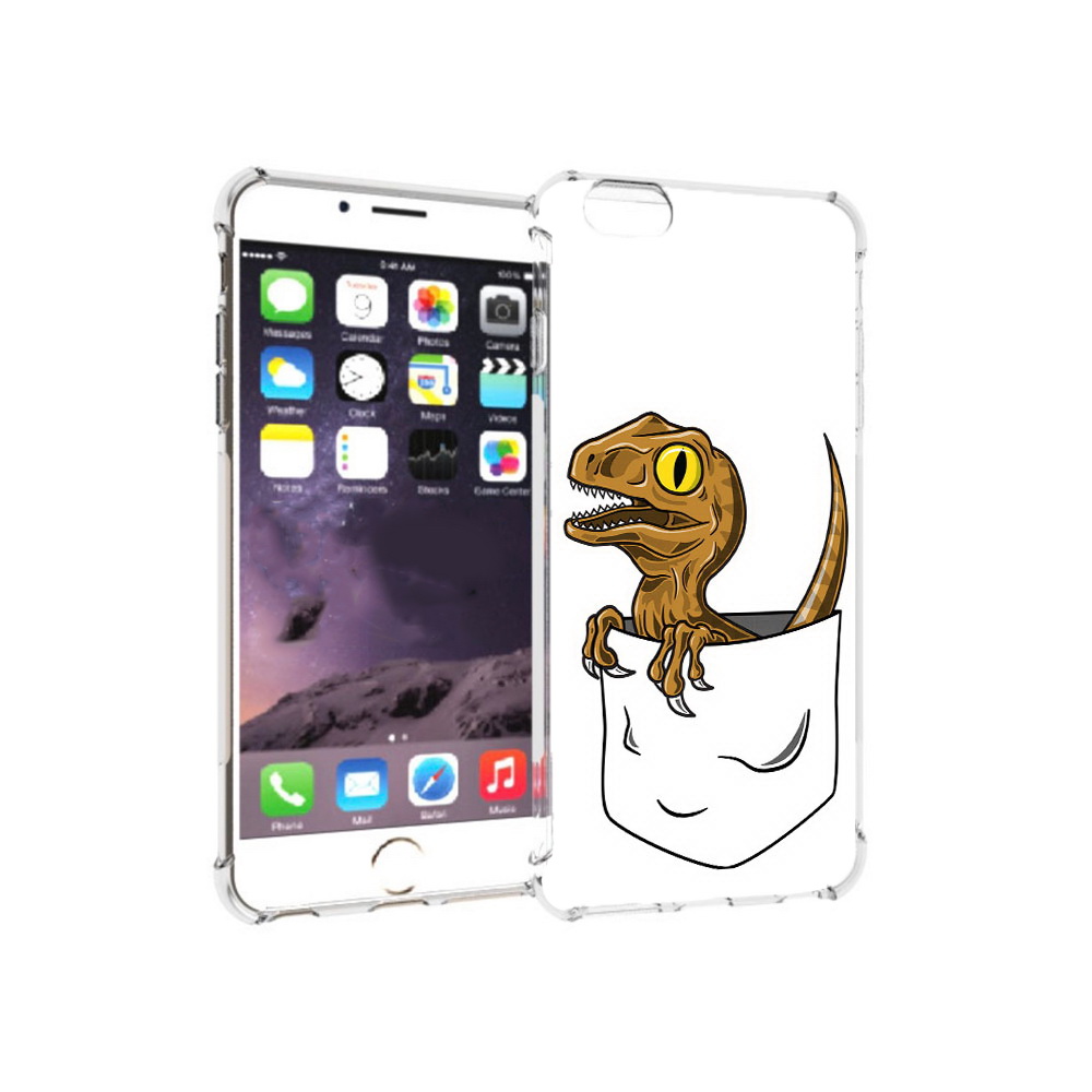 

Чехол MyPads Tocco для Apple iPhone 6 Plus динозавр в кармане, Прозрачный, Tocco