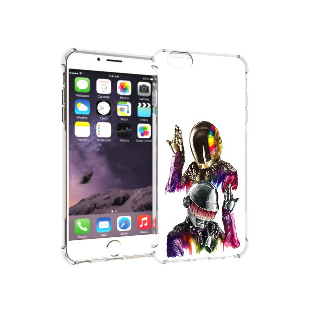 

Чехол MyPads Tocco для Apple iPhone 6 Plus диско космонавты, Прозрачный, Tocco