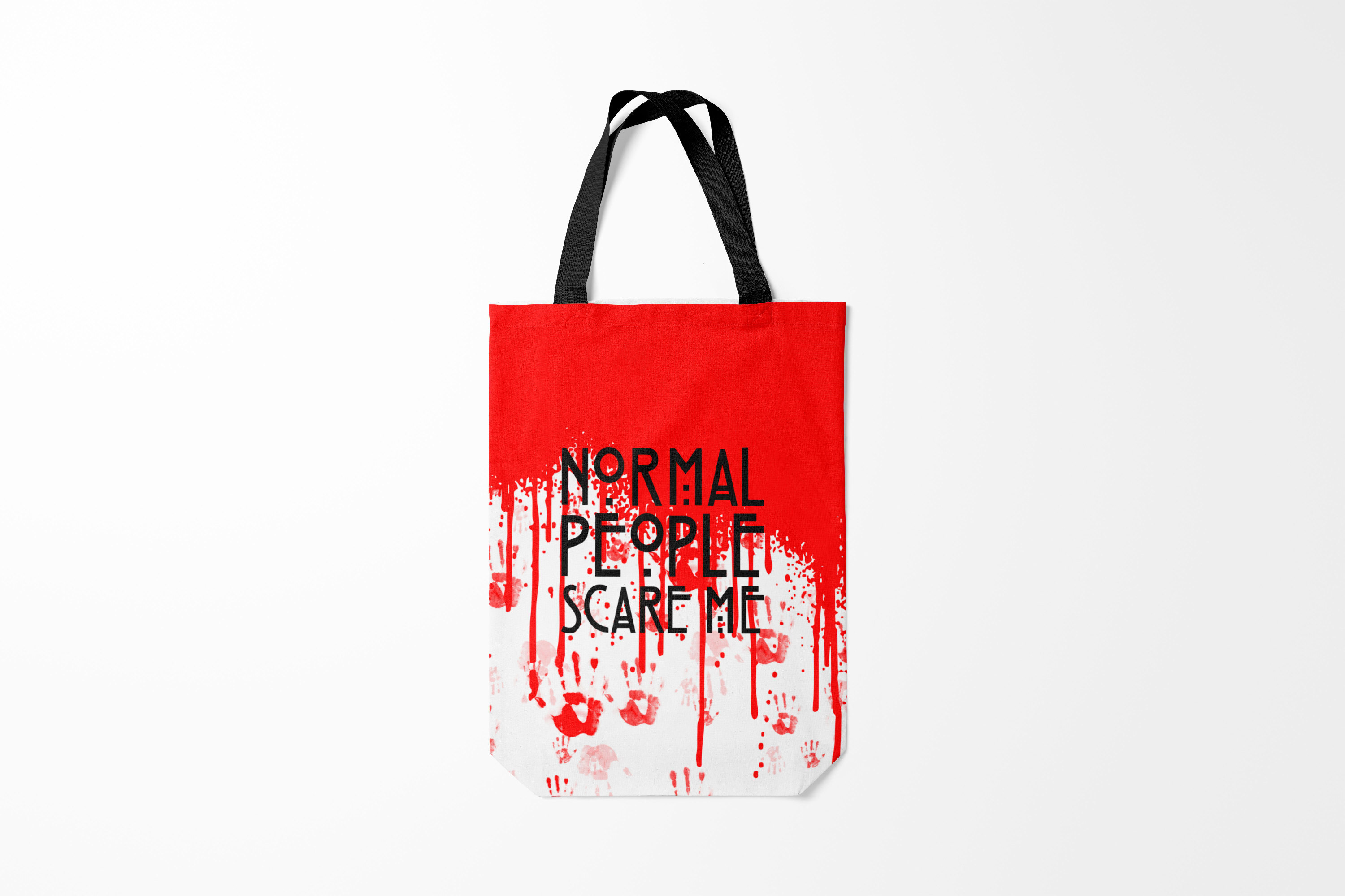 

Сумка шoппер унисекс Burnettie American Horror Story Normal People Scare Me., красный, American Horror Story Normal People Scare Me.