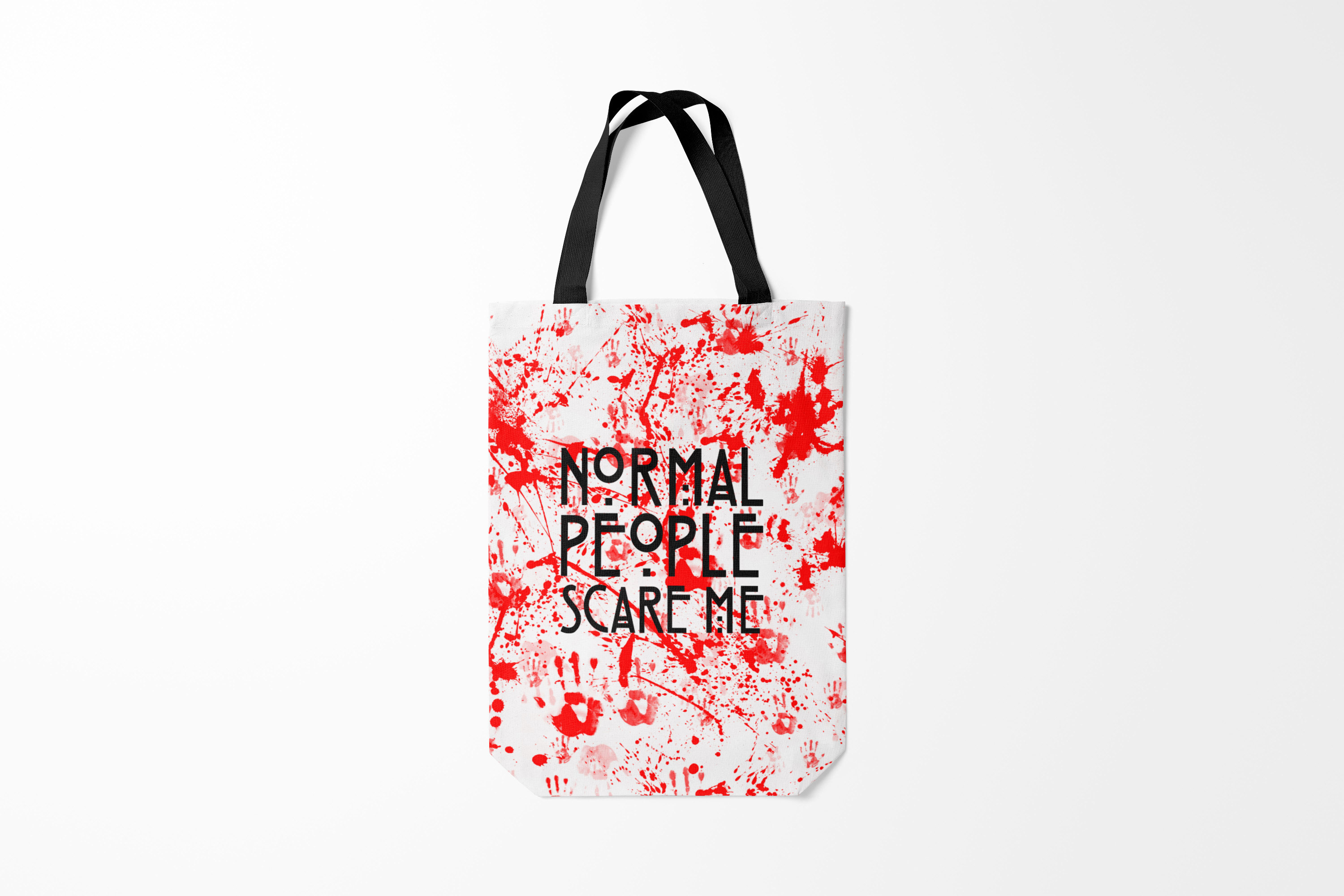 

Сумка шoппер унисекс Burnettie American Horror Story Normal People Scare Me., белый, American Horror Story Normal People Scare Me.