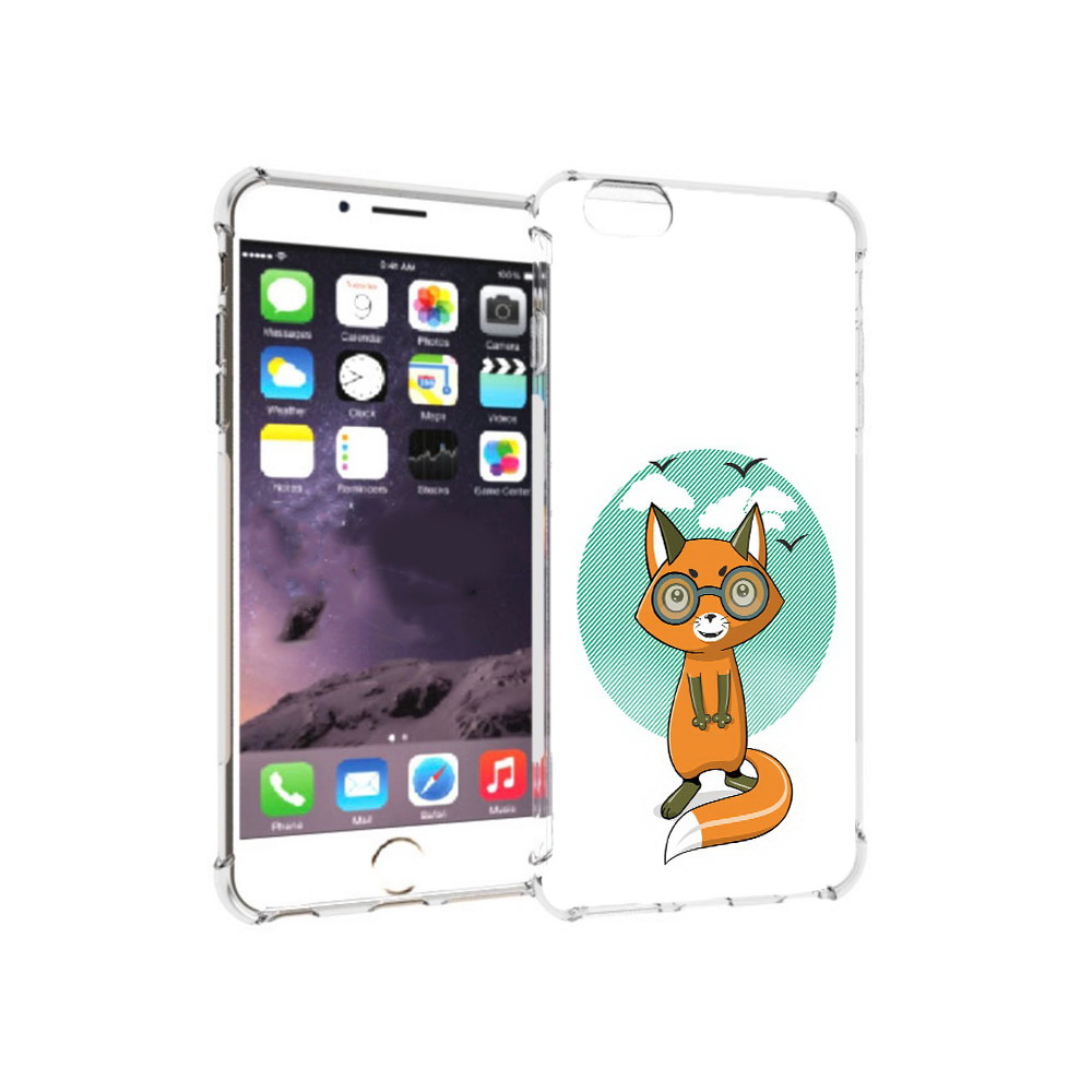 

Чехол MyPads Tocco для Apple iPhone 6 Plus задумчивая лиса, Прозрачный, Tocco