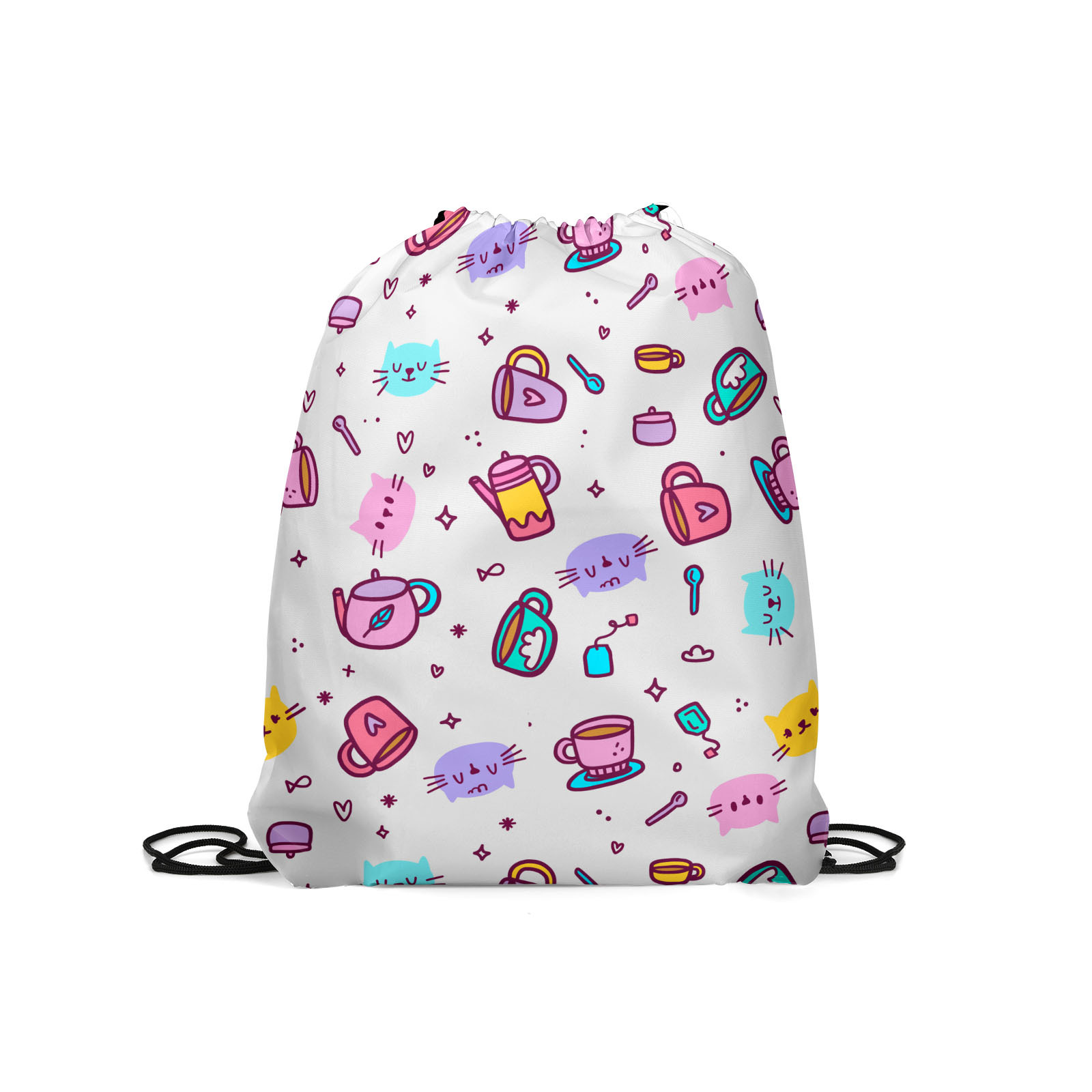 

Мешок для обуви унисекс Gorolla DrawstringBackpack 190 белый, 42х35 см, DrawstringBackpack 190