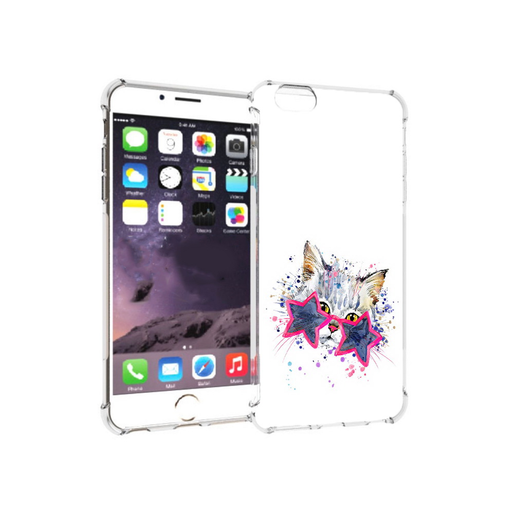 

Чехол MyPads Tocco для Apple iPhone 6 Plus звездные очки, Прозрачный, Tocco