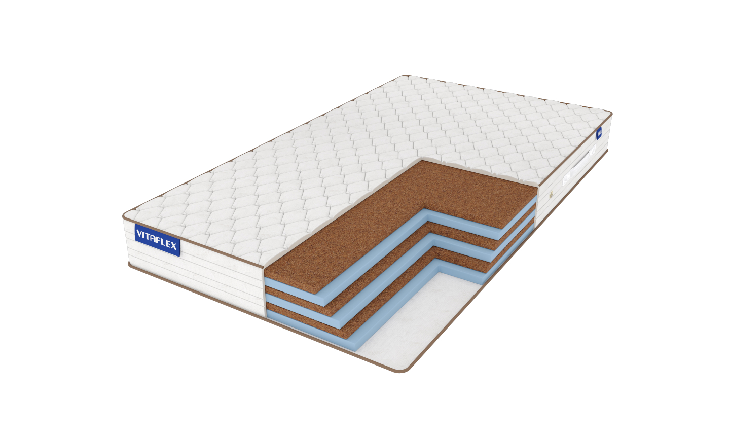 

Матрас Vitaflex Foam-Hard Mix 90х200, Белый, Foam-Hard Mix
