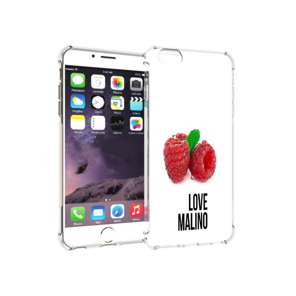 

Чехол MyPads Tocco для Apple iPhone 6 Plus Бренд лове малино, Прозрачный, Tocco