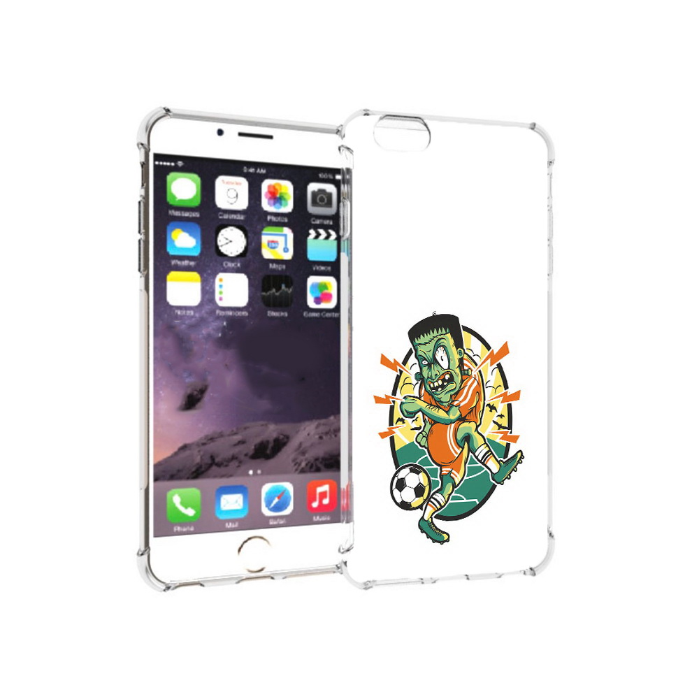 

Чехол MyPads Tocco для Apple iPhone 6 Plus зомби футболист, Прозрачный, Tocco