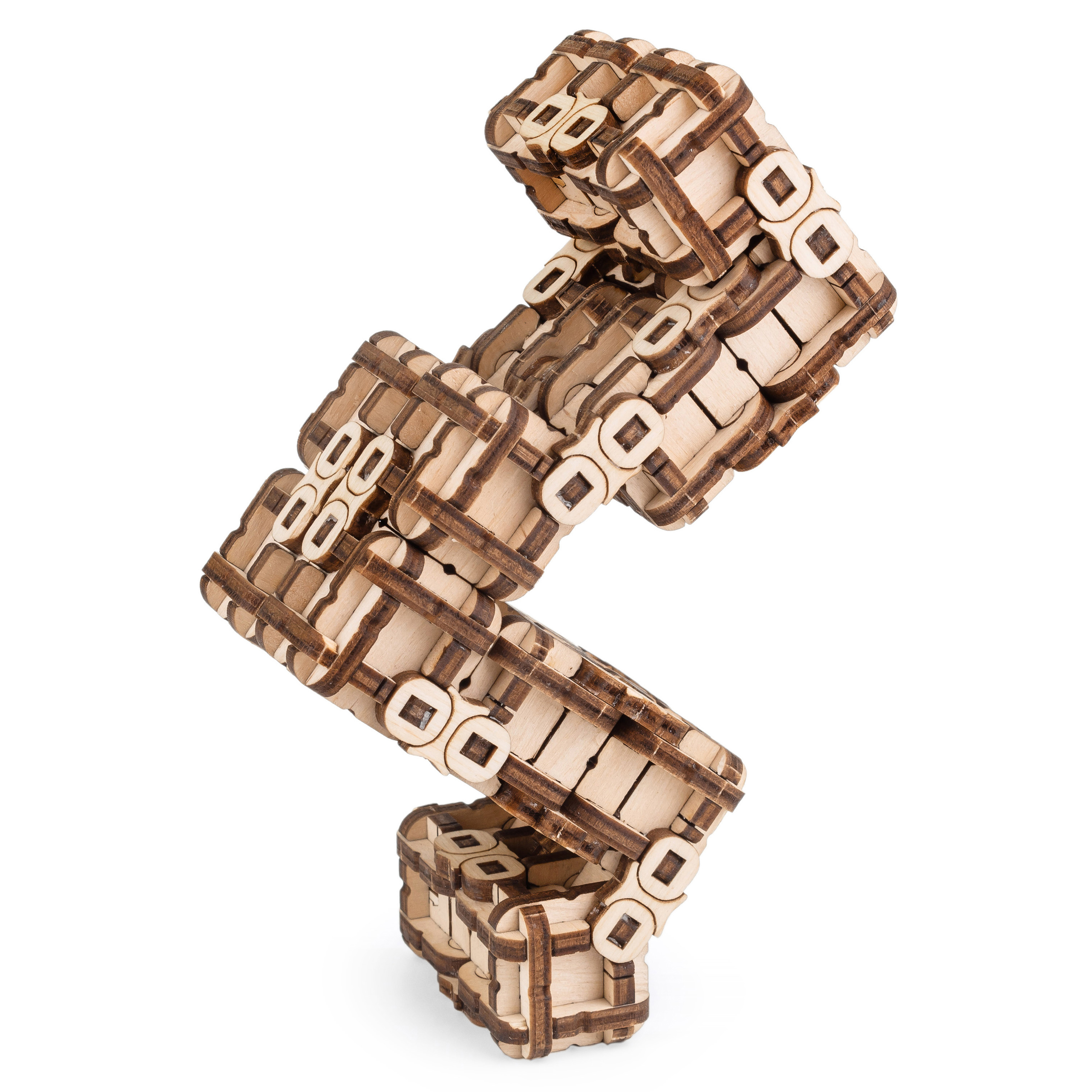 фото Деревянный конструктор, eco wood art головоломка ewa метаморфик змея