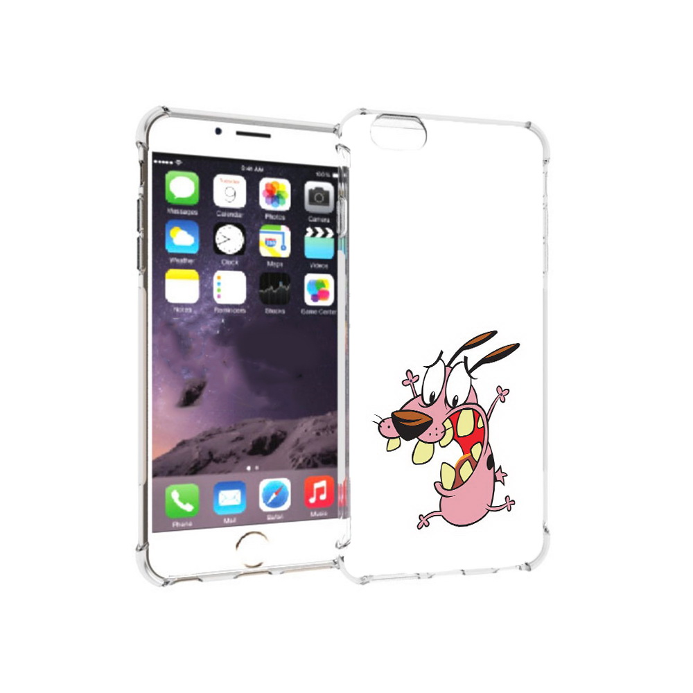 

Чехол MyPads Tocco для Apple iPhone 6 Plus зубастый бобик, Прозрачный, Tocco