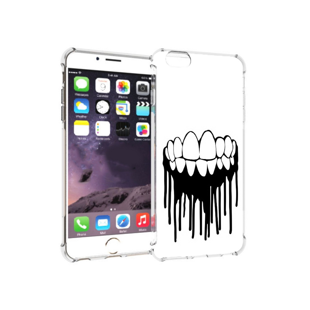 

Чехол MyPads Tocco для Apple iPhone 6 Plus зубы, Прозрачный, Tocco