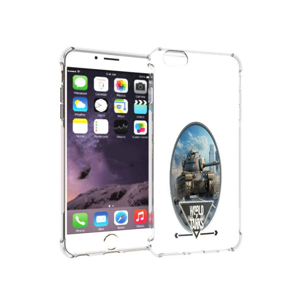 

Чехол MyPads Tocco для Apple iPhone 6 Plus игра с танками, Прозрачный, Tocco