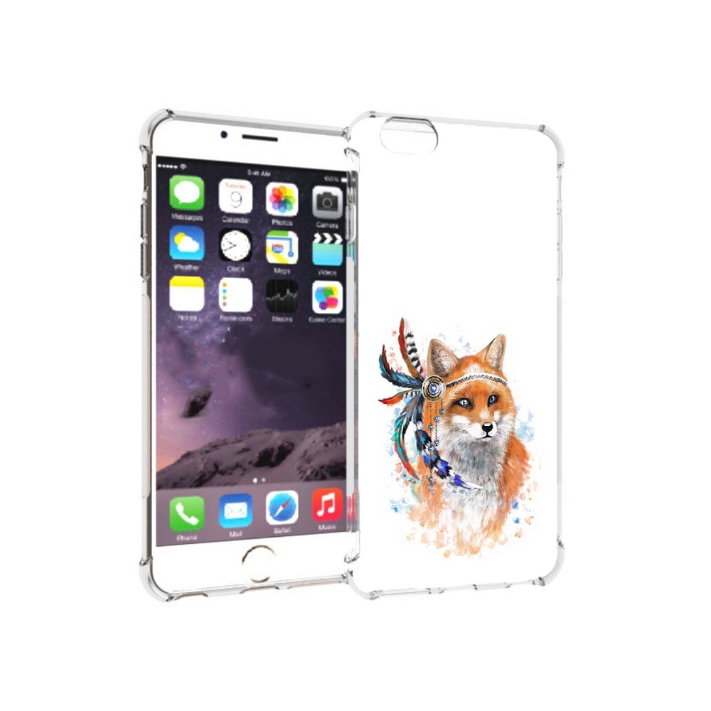 

Чехол MyPads Tocco для Apple iPhone 6 Plus инду лиса, Прозрачный, Tocco