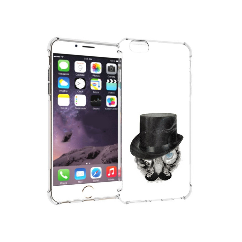 

Чехол MyPads Tocco для Apple iPhone 6 Plus интелегентный кот, Прозрачный, Tocco