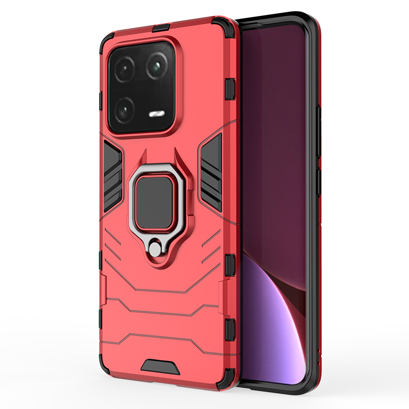 

Противоударный чехол Panther Case для Xiaomi 13 Pro с кольцом, красный, Panther Case
