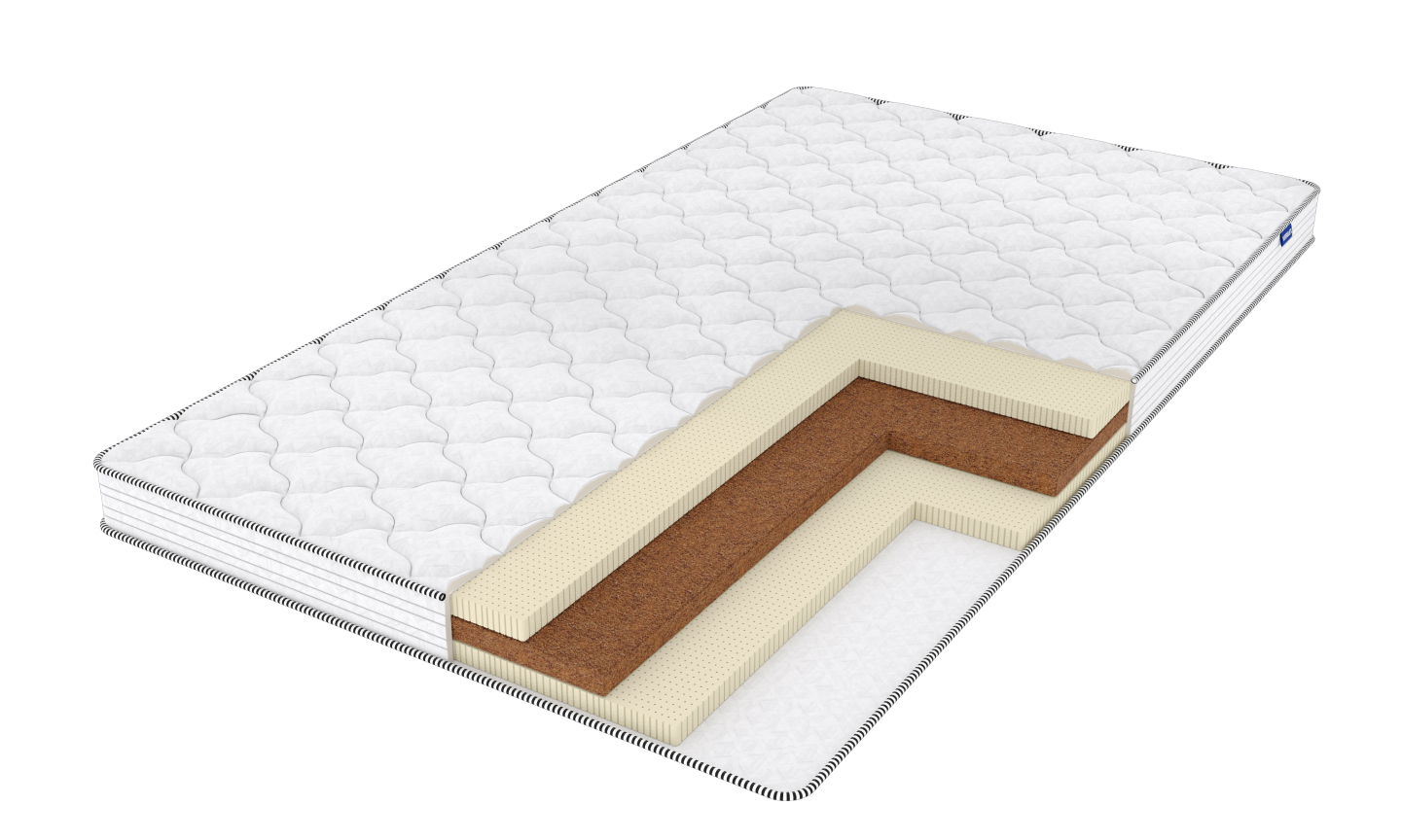 

Матрас Vitaflex Natural Lounge 120х195, Белый, Natural Lounge