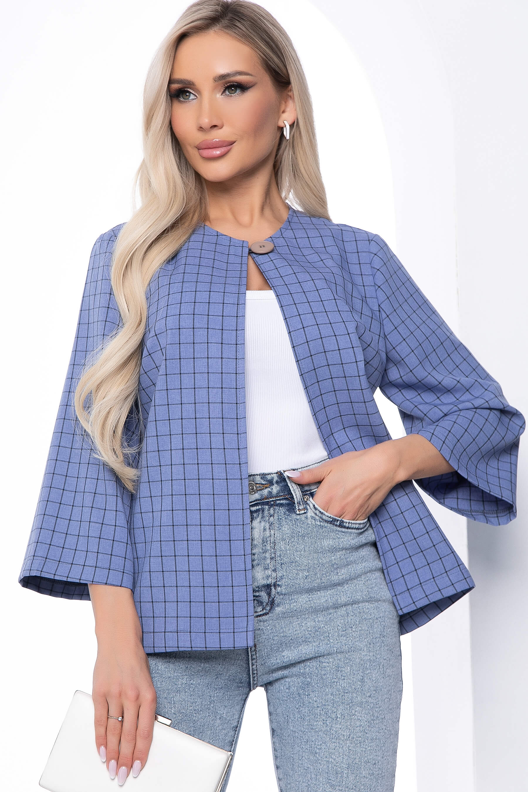 

Жакет женский LT Collection Паулита голубой 48 RU, Паулита