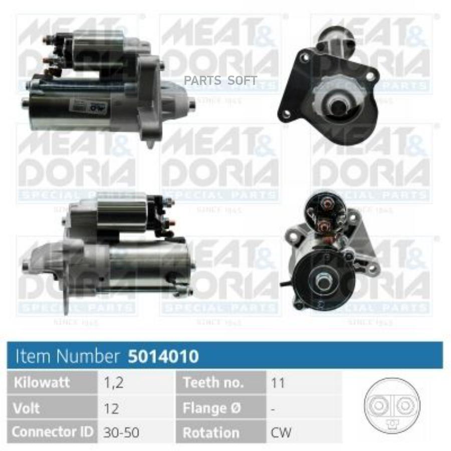 

Стартер 12V 1 2KW Ford Focus II Volvo S40 II 1.6 D