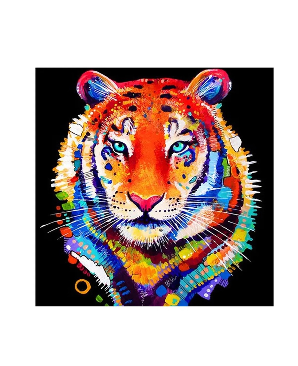 

Алмазная мозаика картина стразами Тигр, 30х30 см 40913 00114055, Тигр