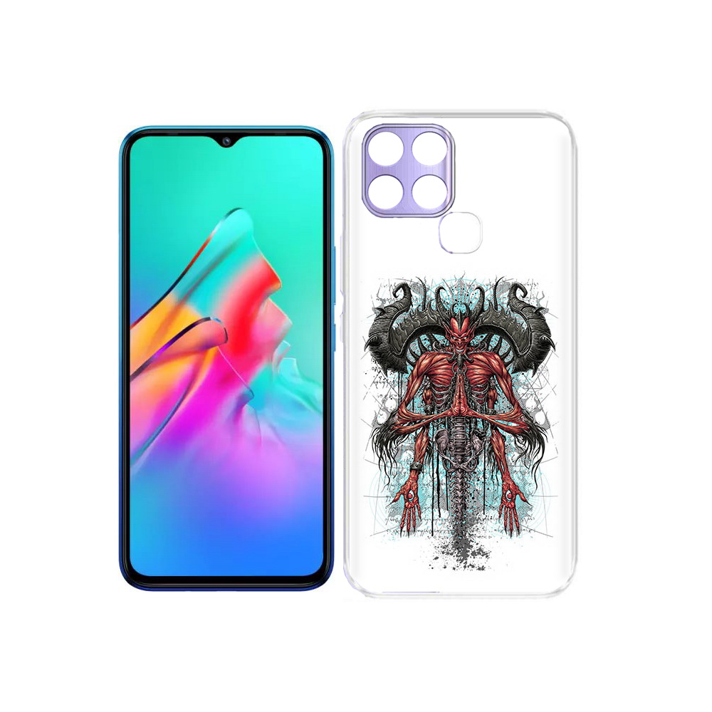 

Чехол MyPads Tocco для Infinix Smart 6 дьявол, Прозрачный, Tocco