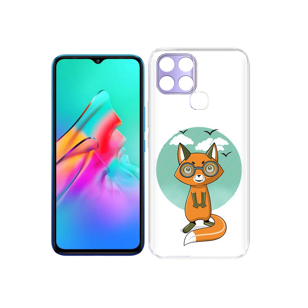 

Чехол MyPads Tocco для Infinix Smart 6 задумчивая лиса, Прозрачный, Tocco