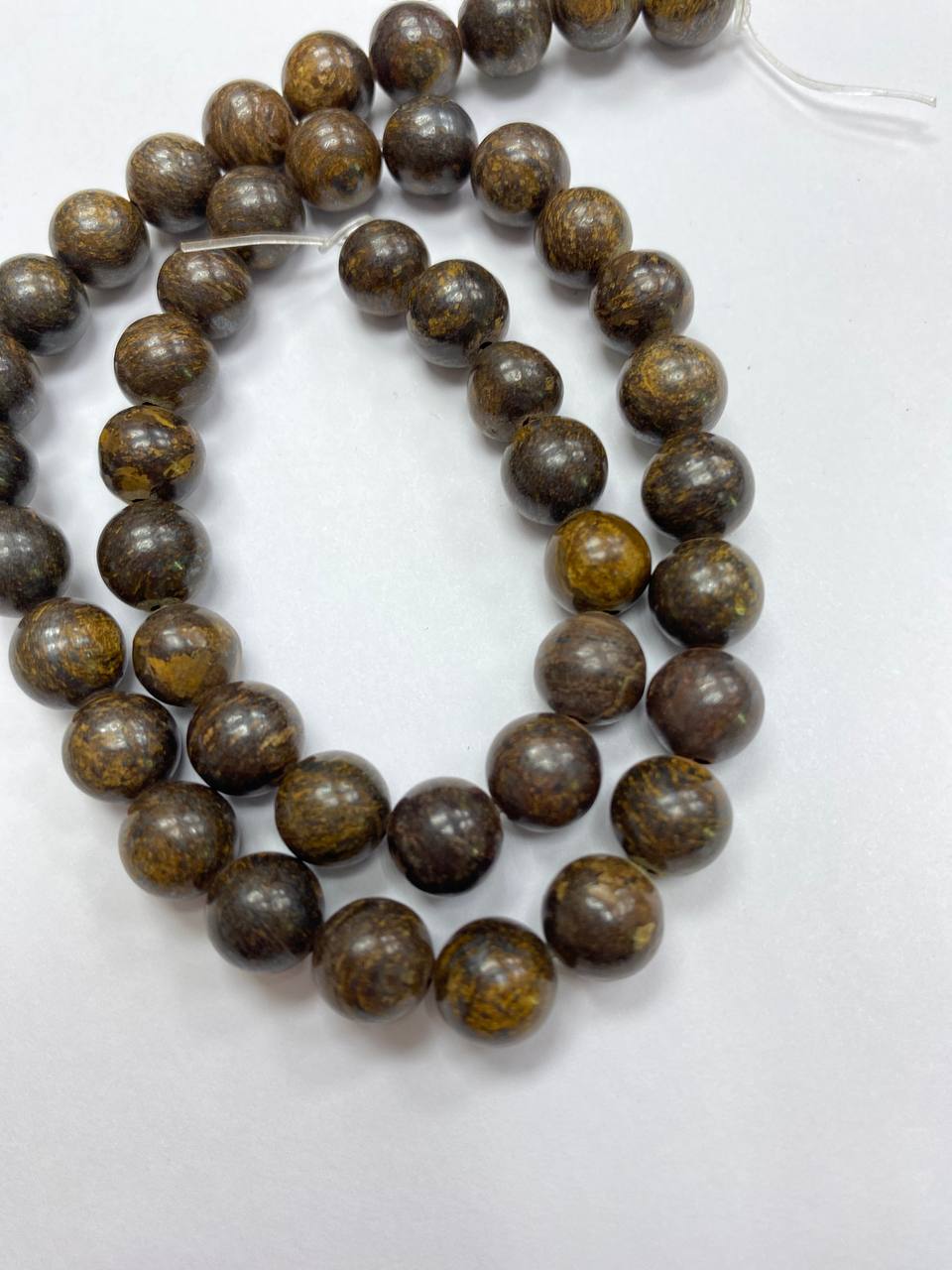 

Бусины Бронзит шарик 8 мм, длина нити 38 см, 45 бусин,50 гр, Коричневый, beads38