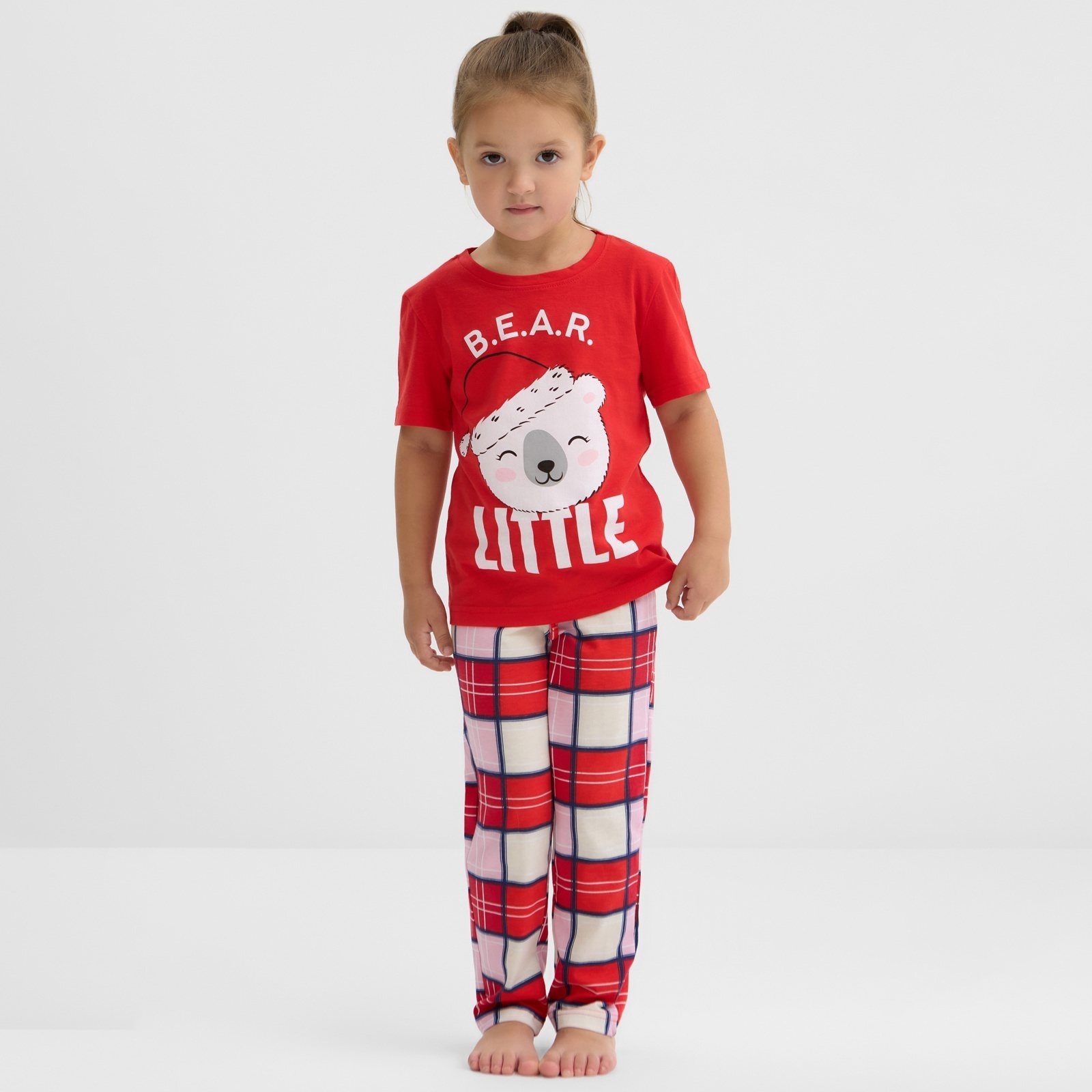 

Пижама детская KAFTAN Bear красный, 134, Bear красный