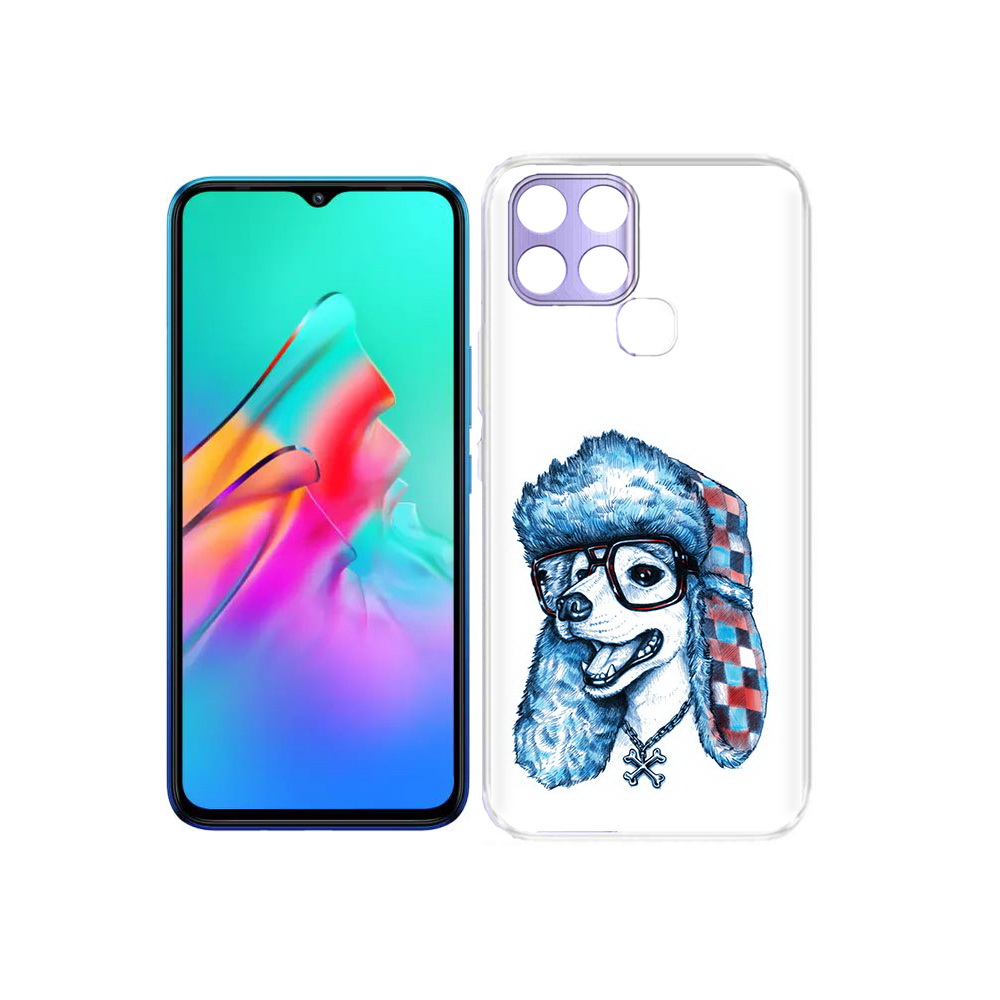 

Чехол MyPads Tocco для Infinix Smart 6 зимний пес, Прозрачный, Tocco