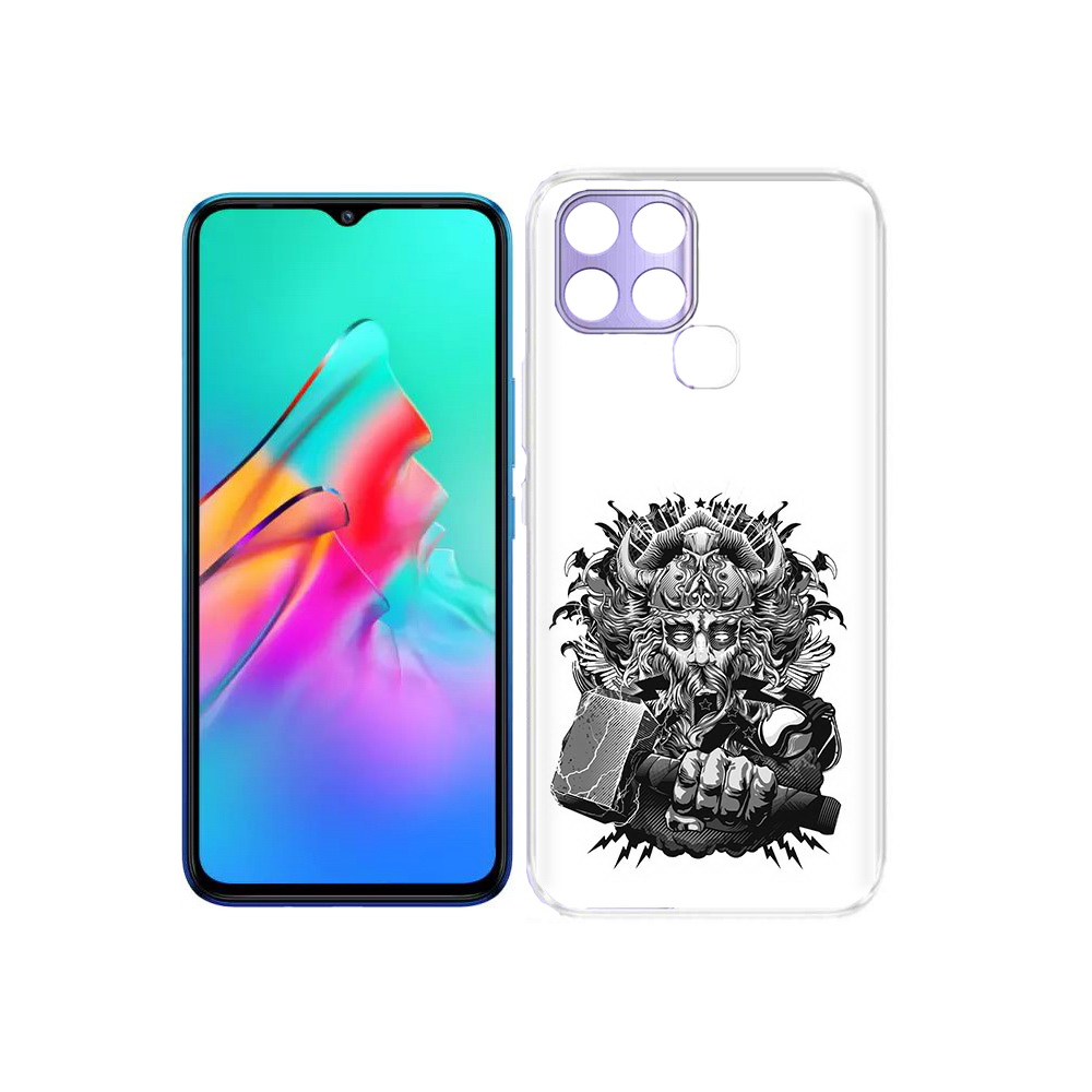 

Чехол MyPads Tocco для Infinix Smart 6 злой тор, Прозрачный, Tocco