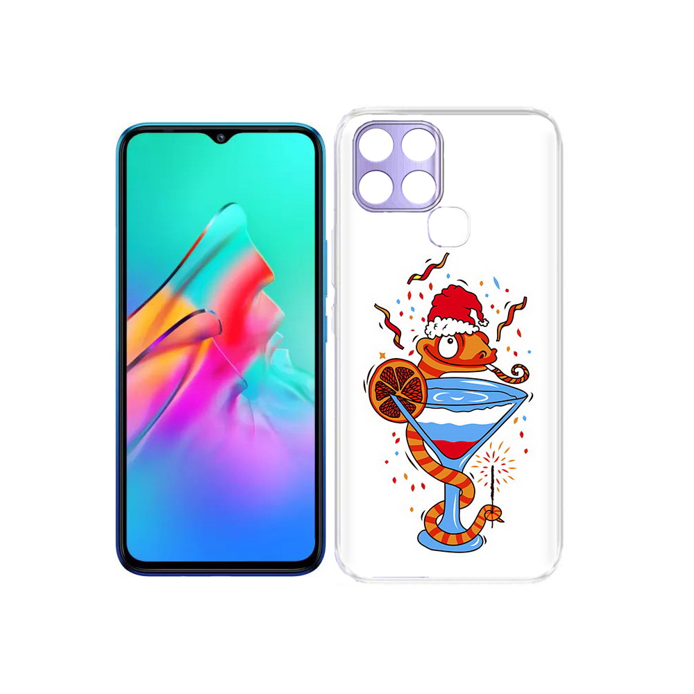 

Чехол MyPads Tocco для Infinix Smart 6 змейка, Прозрачный, Tocco