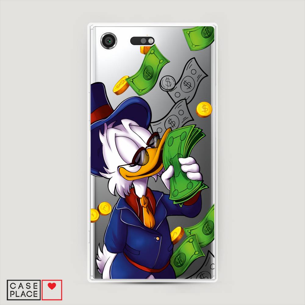 

Чехол на Sony Xperia XZ Premium "Scrooge McDuck with Money", Синий;зеленый;белый, 52450-6