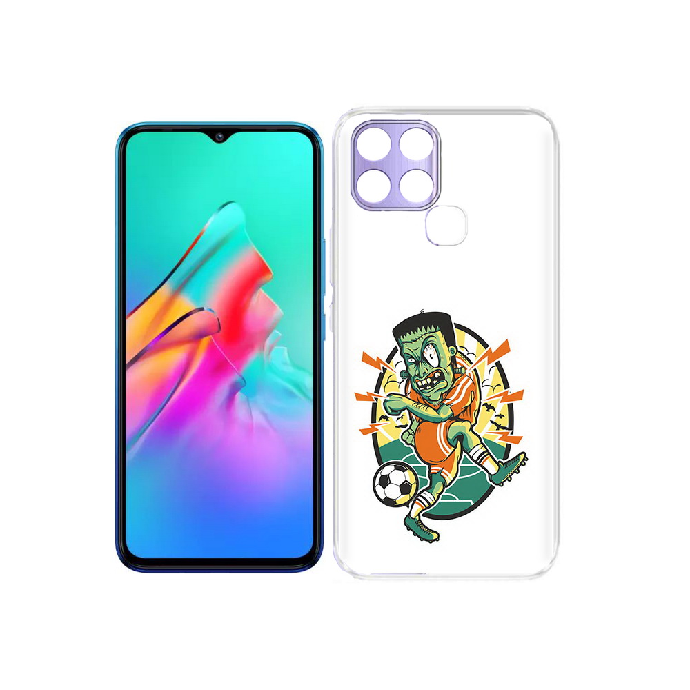 

Чехол MyPads Tocco для Infinix Smart 6 зомби футболист, Прозрачный, Tocco